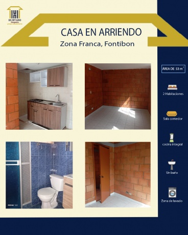 CALLE 14 # 107-54, zona franca, 2 Habitaciones Habitaciones, ,1 BañoBathrooms,Casa,En Arriendo,Conjunto sabana grande parques ID,1,1227